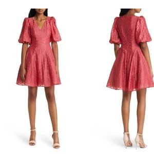 Rachel parcel jacquard dress